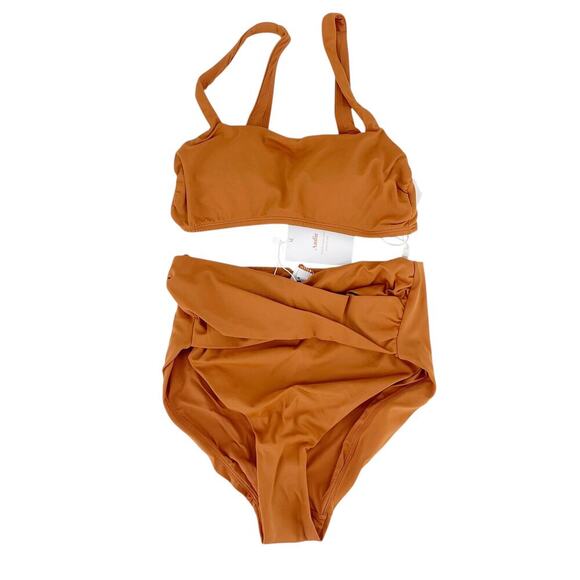 Andie Swim The Barbados Swimsuit Bikini Size XS Chestnut NEW with Tags! - Picture 1 of 11